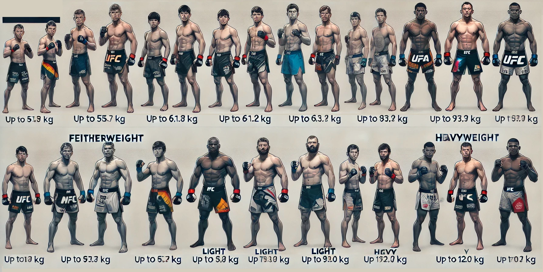 Catégories de poids en MMA : ce que chaque division révèle du combat