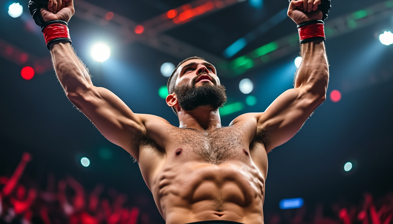 Khabib Nurmagomedov, champion UFC invaincu des poids legers, 29 victoires sans defaite